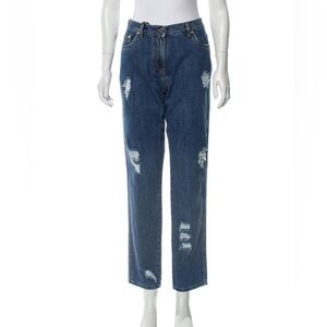 Distressed Blue Women's Jeans